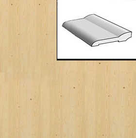 Плинтус Евро для дверей из массива Без отделки Сосна Без сучков